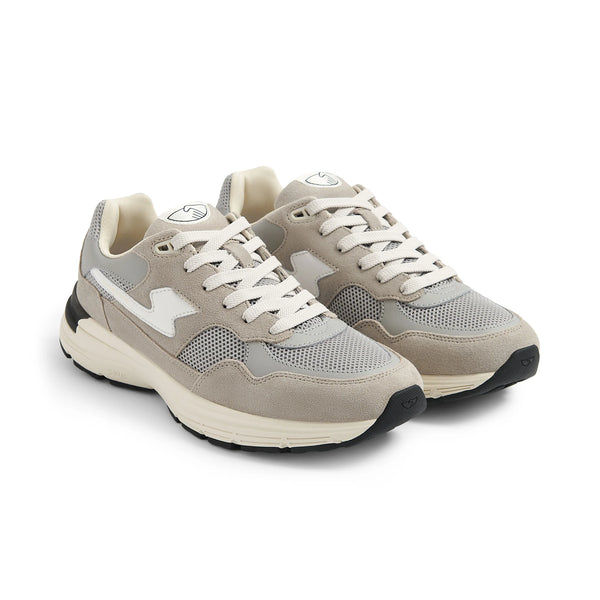 Stepney Workers Club Sneakers Amiel S-strike Suede Mix Light Grey