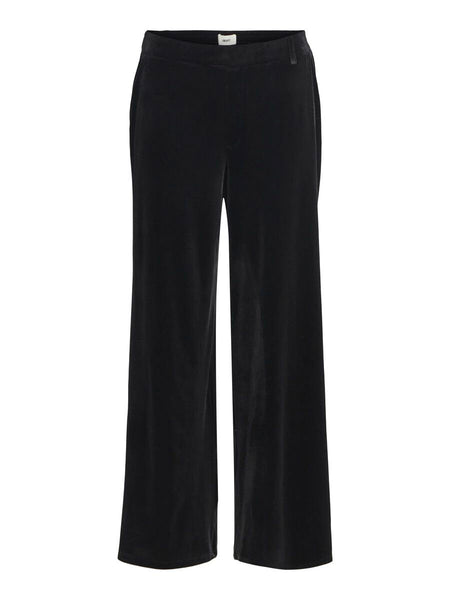 Object Lisa Velvet Trousers - Black