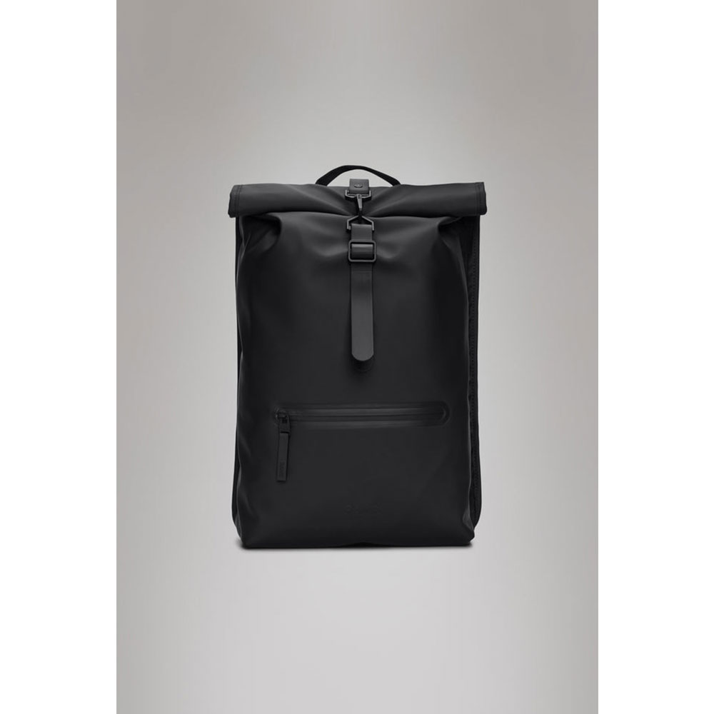 Rains Waterproof Rolltop Rucksack - black 