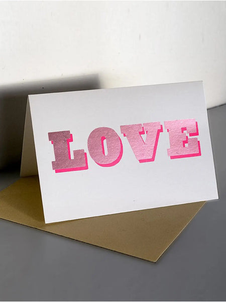 Dandy Star A6 Love Foil Greetings Card