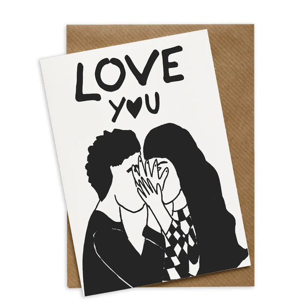 Helen B Love You Secret Kisses Greetings Card