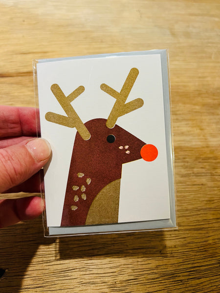 Scout Editions Mini Reindeer Printed Card