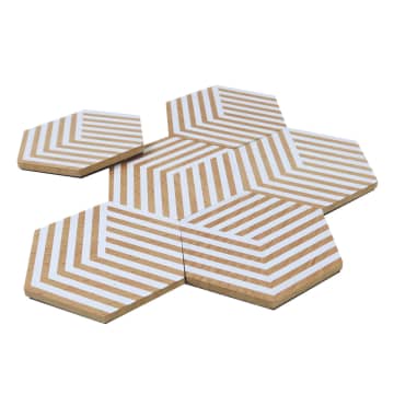 Areaware Optic White Table Tiles