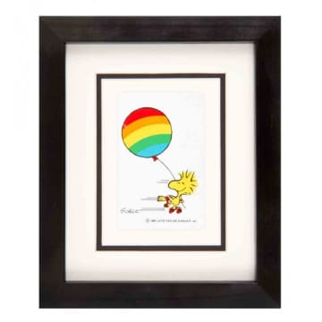 Vintage Playing Cards Woodstock Rainbow Framed