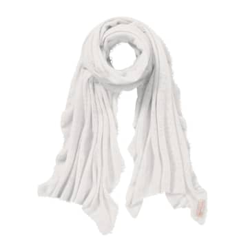 Pur Schoen Hand Felted Cashmere Soft Scarf In White/white