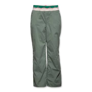 Ao76 Olive Ao 76 Wide Colour Pants In Green