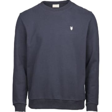 forseelser filter bakke Knowledge Cotton Apparel Navy Elm Sweatshirt In Blue | ModeSens