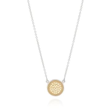 Anna Beck Dotted Disc Necklace Gold