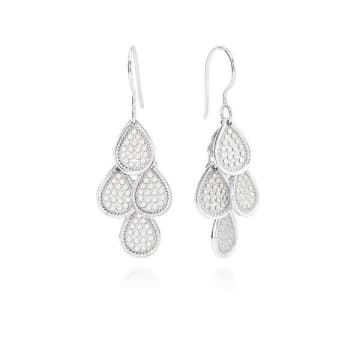 Anna Beck Chandelier Dotted Earrings Sterling Silver In Metallic