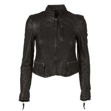 Mdk Rucy Leather Jacket Black