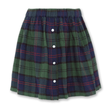 Ao76 Kids' Green Baba Button Skirt