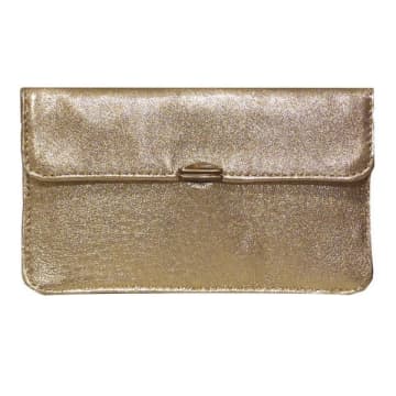 Dlirio Bronze Leather Wallet In Metallic