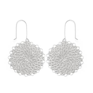 Just Trade Marisol Silver Circle Earrings In Metallic