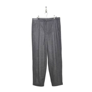 Frank Leder Grey Loden Wool Drawstring Trousers Loden 10 95