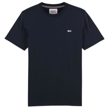 Tommy Hilfiger Twilight Navy Tommy Jeans New Flag T Shirt In Blue