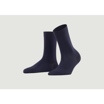 Falke Navy Blue Touch Fine Knit Socks