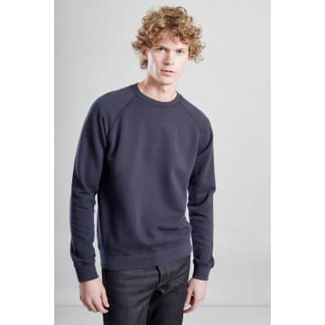 L'exception Paris Navy Blue Organic Cotton Sweatshirt