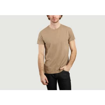 Samsoesamsoe Timber Wolf Mel Kronos Organic Cotton T Shirt