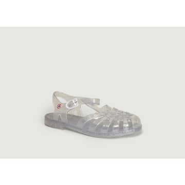 Méduse Silver Grey Sunmif Pvc Sandals In Metallic