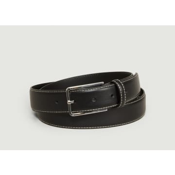 L'exception Paris Black Soft Leather Belt