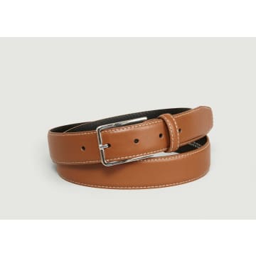 L'exception Paris Brown Soft Leather Belt