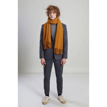 L'exception Paris Ochre Wool And Cashmere Scarf