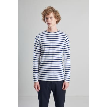 L'exception Paris Blue And White Classic Mariner In Japanese Cotton