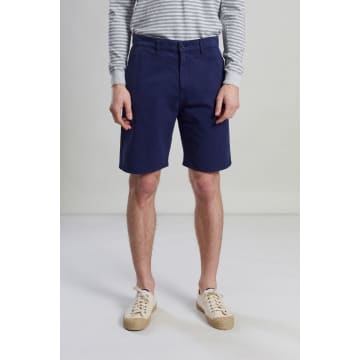 L'exception Paris Navy Chino Twill Shorts In Blue