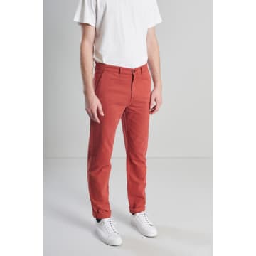 Shop L'exception Paris Brick Red Chino Twill Trousers