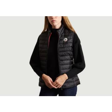 Just Over The Top Black Seda Quilted Vest
