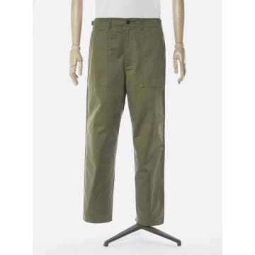 Universal Works Light Olive Fatigue Trouser In Green