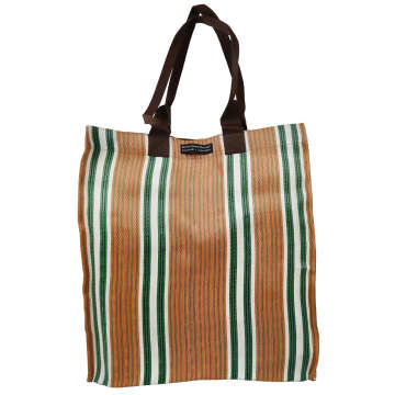 British Colour Standard Eco Woven Market Shopper Bag In Orange
