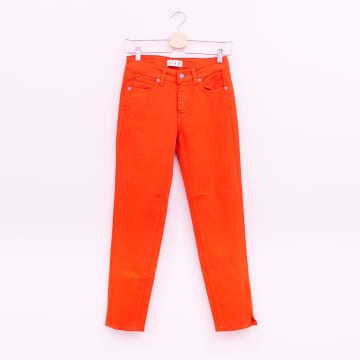 Five Jeans Straight Basic Trousers In Red