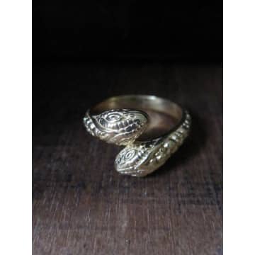 Window Dressing The Soul Two Headed Snake Ring Gold