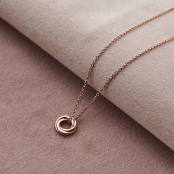 Posh Totty Designs Rose Gold Petite Russian Ring Necklace