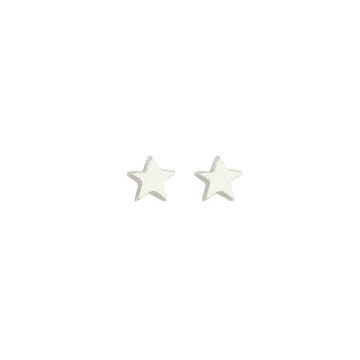 Systerp Small Star Earrings Silver In Metallic
