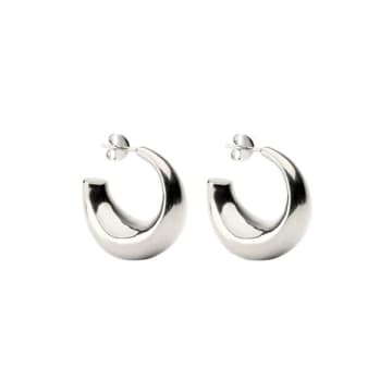 Systerp Bolded Earrings Silver In Metallic