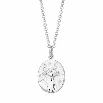 Scream Pretty Zodiac Necklace Taurus Silver In Metallic