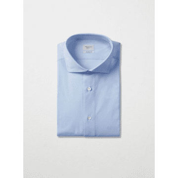 Traiano Milano Light Blue French Collar Shirt