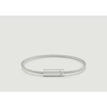 Le Gramme Double Cable Bracelet 925 Silver In Metallic