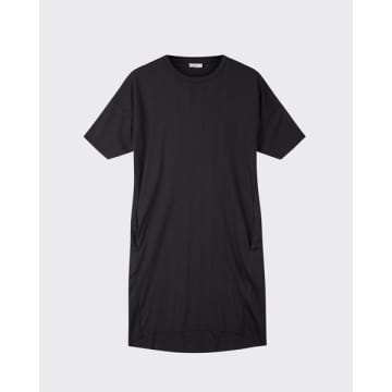 Minimum Regitza Black Cotton T Shirt Dress