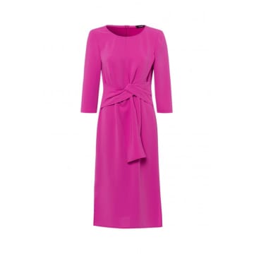 Riani Knotted Midi Dress In Pink