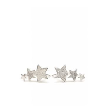 Pernille Corydon Shooting Stars Earrings In Silver In Metallic