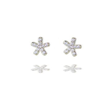 Curiouser And Curiouser Gold Vermeil Sparkly Starfish Stud Earrings