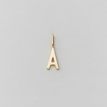 Design Letters 10mm Gold Archetype Shiny Initial Charm