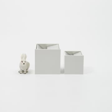 Danese Milano White Large Ashtray Cube