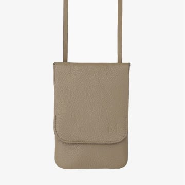 Mplus Design Leather Belt Bag No1 In Taupe