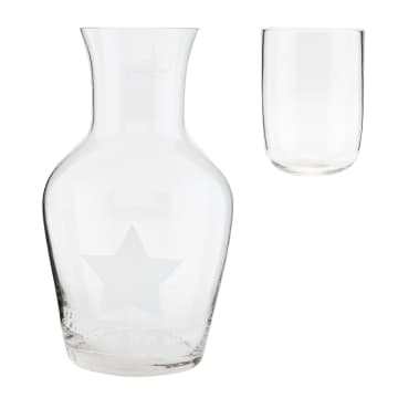 clayre & Eef - Glass Pitcher and Glass Set
