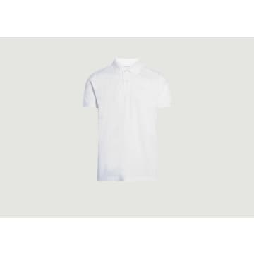 Knowledge Cotton Apparel White Rowan Polo Shirt