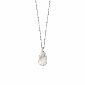 Daisy London Mother Of Pearl Shell Necklace In Metallic
